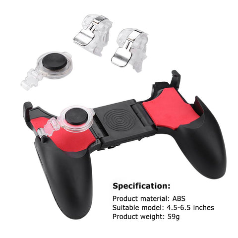 5 in 1 PUBG Moible Controller Gamepad Free Fire L1 R1 Triggers PUGB Mobile Game Pad Grip L1R1 Joystick for iPhone Android Phone