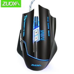 ZUOYA Gaming Mouse DPI Adjustable Wired Mouse USB Optical LED Computer Mice for Laptop PC Game Professional Gamer