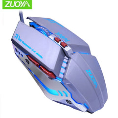 ZUOYA Gaming Mouse DPI Adjustable Wired Mouse USB Optical LED Computer Mice for Laptop PC Game Professional Gamer