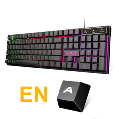 iMice Gaming Keyboard Imitation Mechanical Keyboard with Backlight Russian Gamer Keyboard Wired USB Game keyboards for Computer