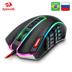 Redragon LEGEND M990 USB wired RGB Gaming Mouse 24000 DPI 24 buttons programmable game mice backlight ergonomic laptop computer