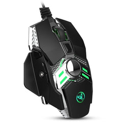 VicTsing 6400DPI Wired Gaming Mouse Mechanical  Gamer Mouse 7 Programmable Keys with Game Chip Micro Switch Color Backlight