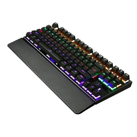 Gaming Mechanical Keyboard Backlit USB Wired 26 Keys Anti-ghosting Game Keyboard AS99