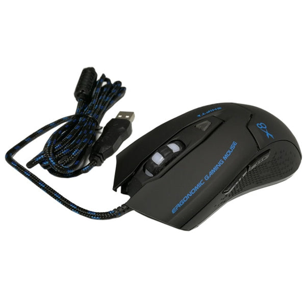 Ergonomics 3200DPI Wired Gaming Mouse LED Optical USB Computer Mouse Gamer Mice for PC Laptop Computer for CSGO LOL Game