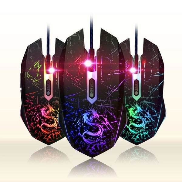 Snigir Brand USB Wired Optical Computer pc notebook laptop Gaming Mouse DPI Game LED gamer Mice For Dota csgo Gamers souris arc