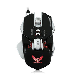 ZERODATE 3200 DPI USB Wired Competitive Gaming Mouse 7 Programmable Buttons Mechanical Macro Definition Programming Game Mice