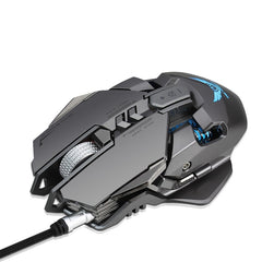 ZERODATE 3200 DPI USB Wired Competitive Gaming Mouse 7 Programmable Buttons Mechanical Macro Definition Programming Game Mice