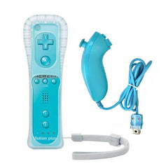 For Nintendo Wii 2 in 1 Wireless Remote Controllers Built-in Motion Plus Nunchuck for Gamepad Joystick Video Game Accessories