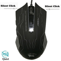 Silent/Sound Wired Gaming Mouse Gamer 6 Buttons 3200DPI USB LED Optical Computer Mouse Mice for PC Laptop Game LOL Dota 2